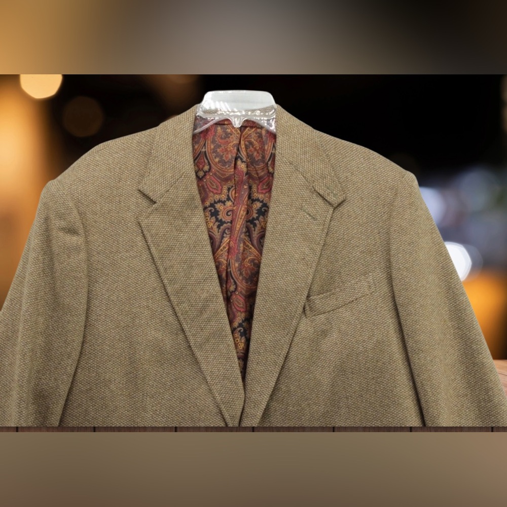 Stunning $6-8k Welsh & Jefferies Savile Row Bespoke Sport Coat – 48R